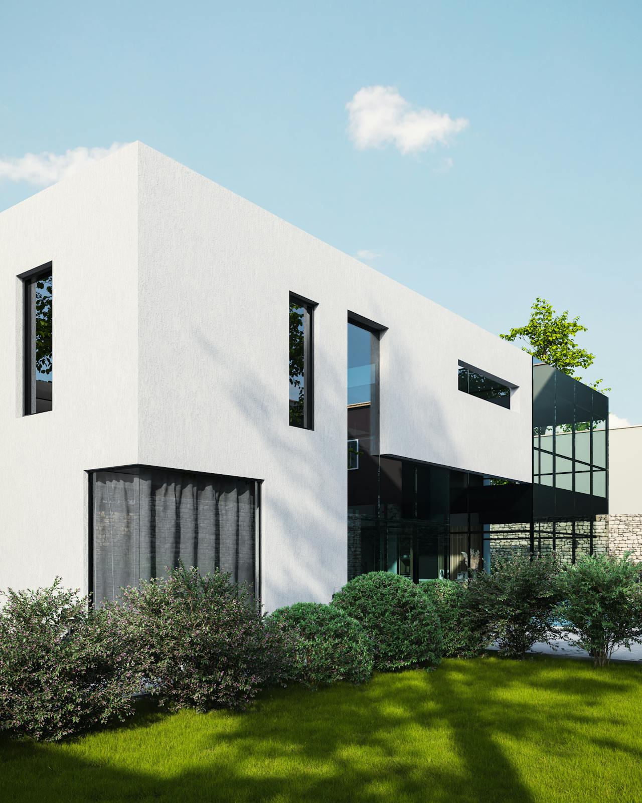Műanyag ablak modern ház Műanyag ablak modern ház